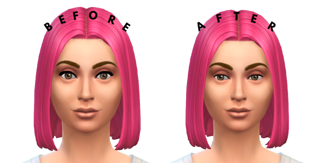antes y después de usar no ea eyelashes