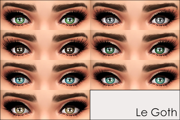 pestañas góticas sims 4 cc