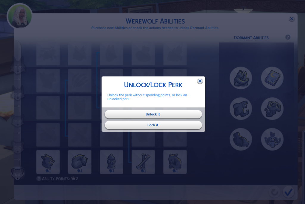 mod para desbloquear ventajas de los Sims 4
