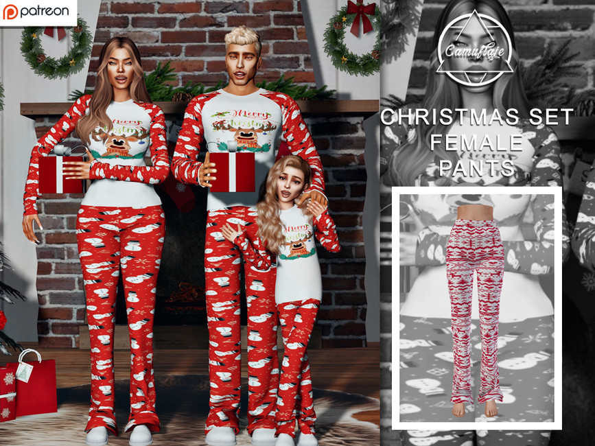 dos padres y un niño sosteniendo regalos de Navidad y vistiendo pijamas a juego de muñeco de nieve rojos y blancos.